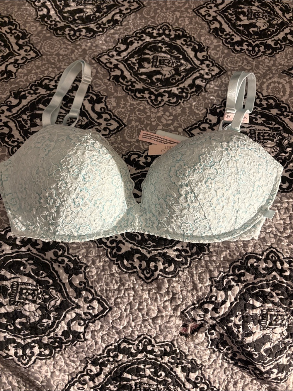 Brand New Victoria's Secret Mint Lace Push-Up Bra